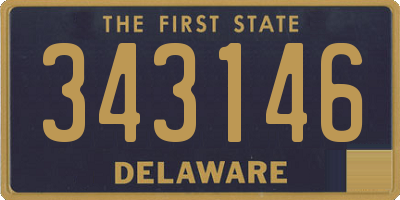 DE license plate 343146