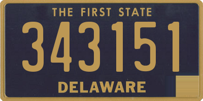 DE license plate 343151