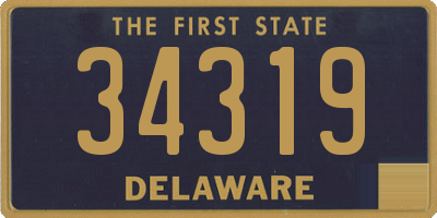 DE license plate 34319