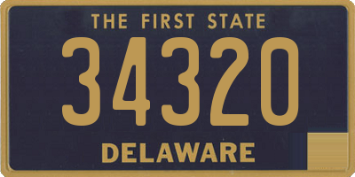 DE license plate 34320