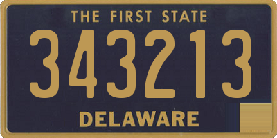 DE license plate 343213