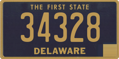 DE license plate 34328