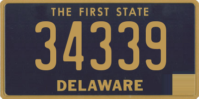 DE license plate 34339