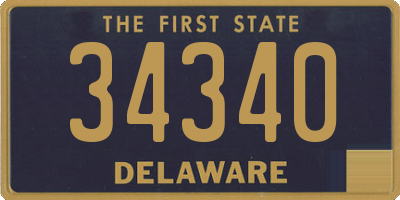 DE license plate 34340