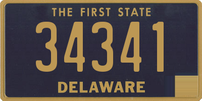 DE license plate 34341