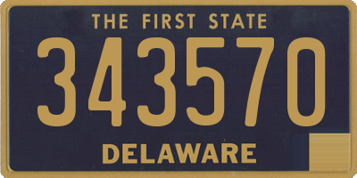 DE license plate 343570