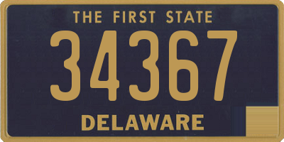 DE license plate 34367