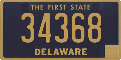 DE license plate 34368