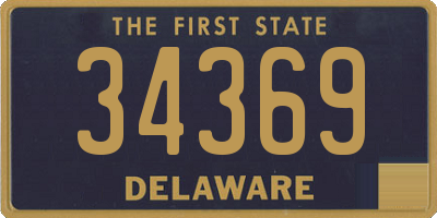 DE license plate 34369