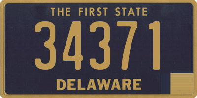 DE license plate 34371