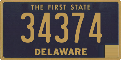 DE license plate 34374