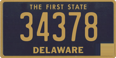 DE license plate 34378