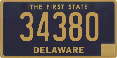 DE license plate 34380