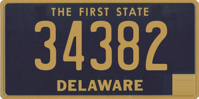 DE license plate 34382