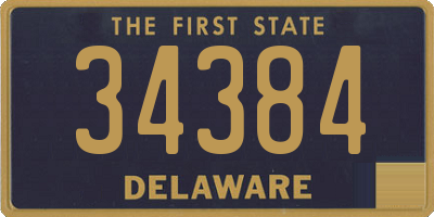 DE license plate 34384