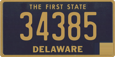 DE license plate 34385