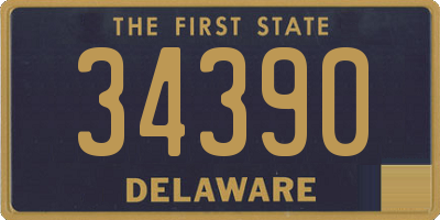 DE license plate 34390