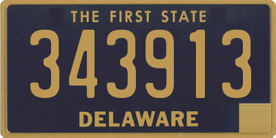 DE license plate 343913