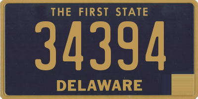 DE license plate 34394