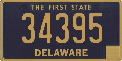 DE license plate 34395