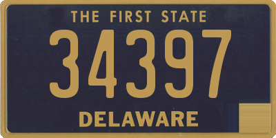 DE license plate 34397