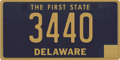 DE license plate 3440