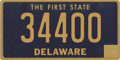 DE license plate 34400