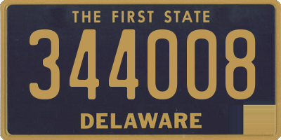 DE license plate 344008