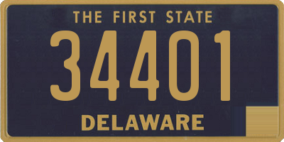 DE license plate 34401