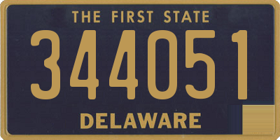 DE license plate 344051