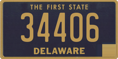 DE license plate 34406