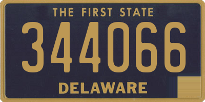 DE license plate 344066