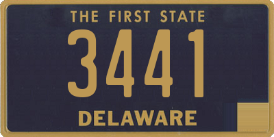 DE license plate 3441