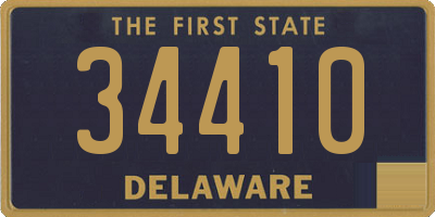 DE license plate 34410