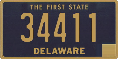 DE license plate 34411