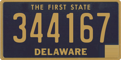 DE license plate 344167