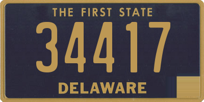 DE license plate 34417