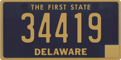 DE license plate 34419