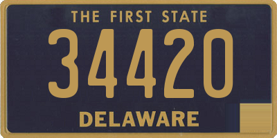 DE license plate 34420