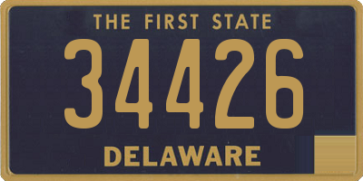 DE license plate 34426