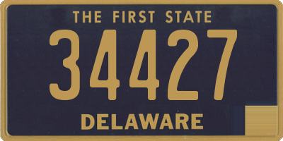 DE license plate 34427