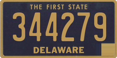 DE license plate 344279