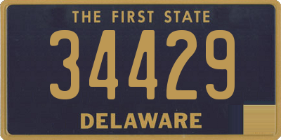 DE license plate 34429
