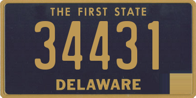 DE license plate 34431