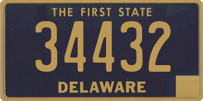 DE license plate 34432