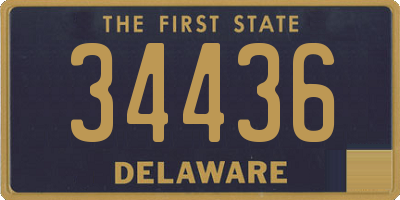 DE license plate 34436