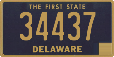 DE license plate 34437