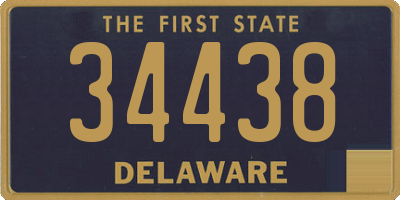 DE license plate 34438