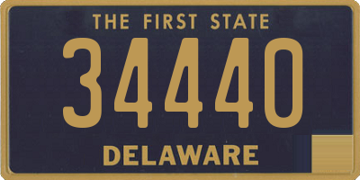 DE license plate 34440