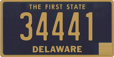DE license plate 34441